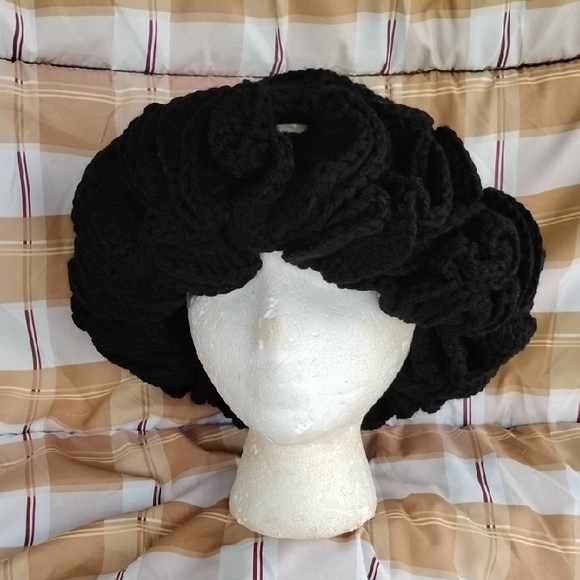 Accessories - Black Crochet Wig